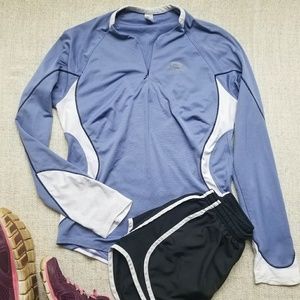 Decathlon Kalenji Purple Long Sleeve Athletic Top